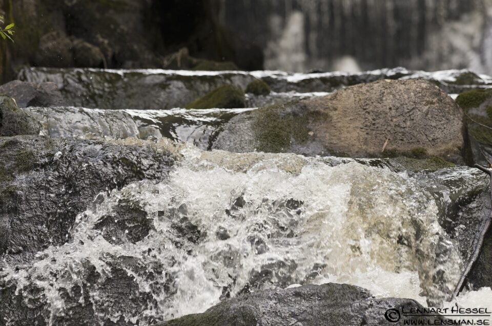 The rapids at Lärjeån in Gothenburg, Sweden