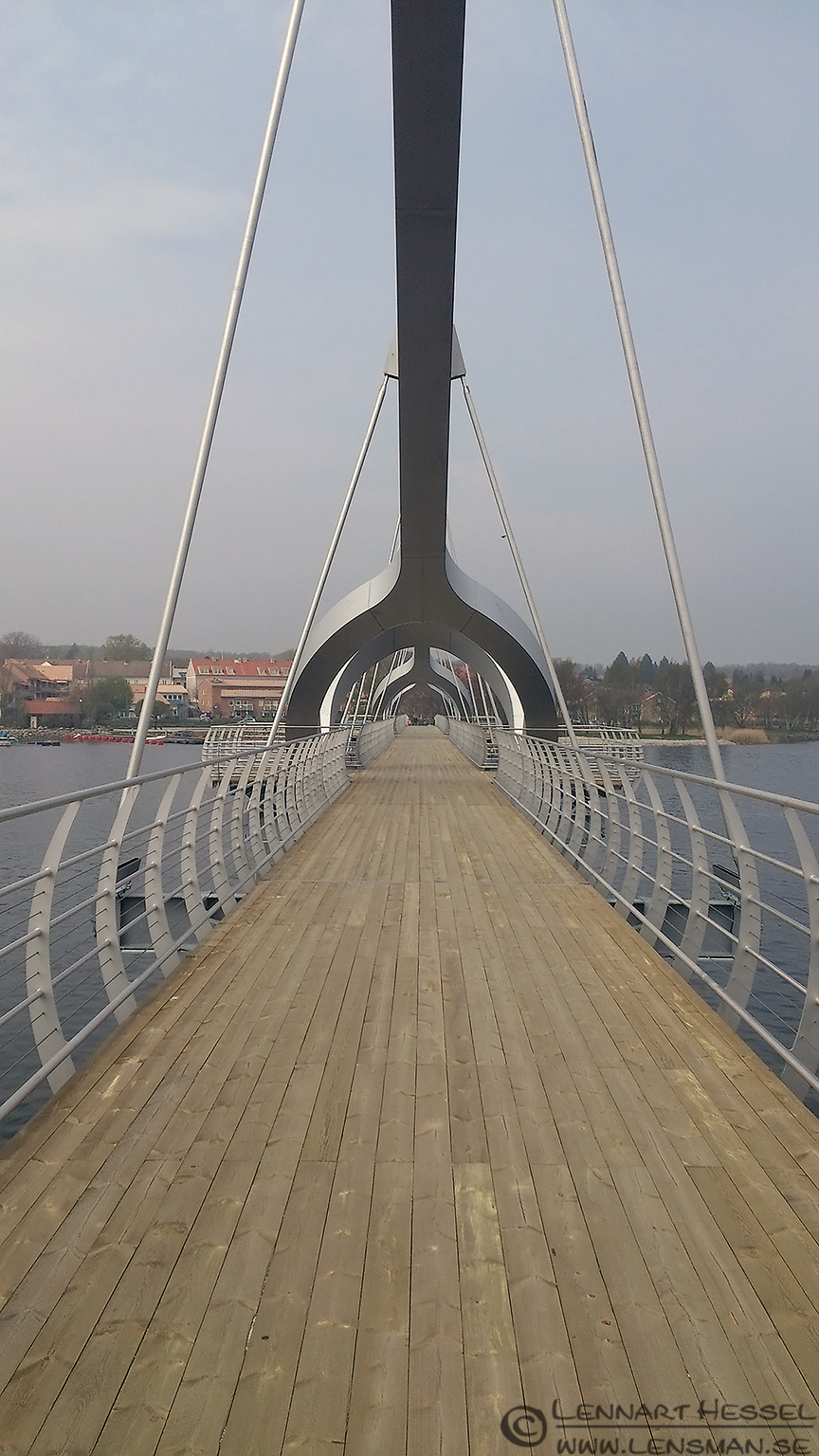 Footbridge Sölvesborg leaving