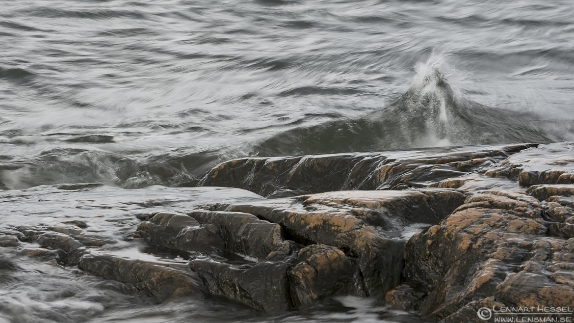Splashing water