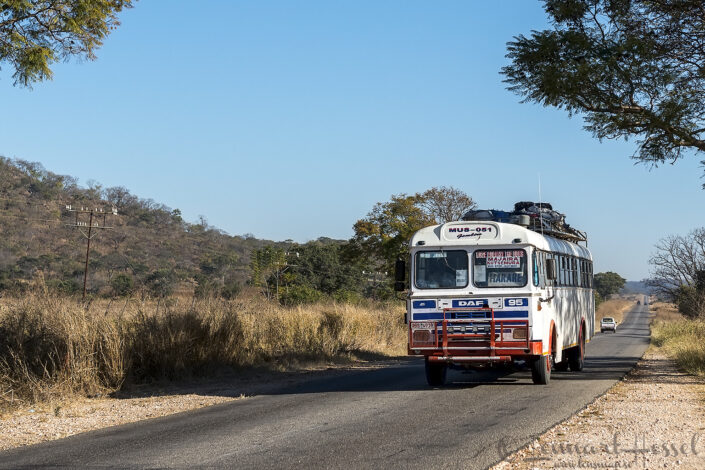 140714 On the road On the road to Mana Pools National Park, Zimbabwe