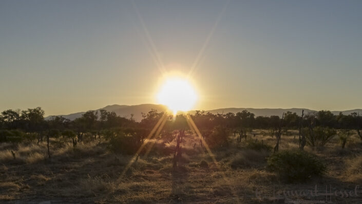 140714 Sunset over the savannah Sunset over the savannah Mana Pools National Park 2014