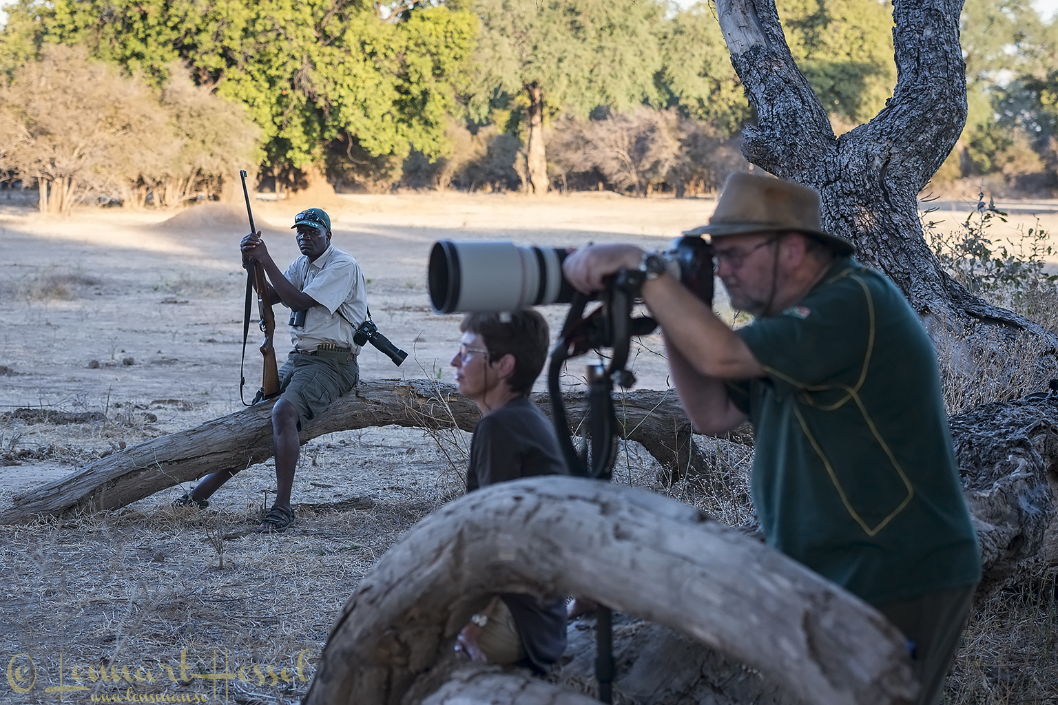 Fisher our guide seen on safari in Mana Pools
